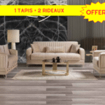 Canapé 3-2-1 Alfa + 1 Tapis + 1 Rideau OFFERT