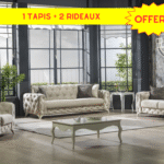 Canapés 3-2-1 Valencia + 1 Tapis + 1 Rideau OFFERT