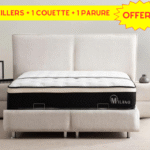 Lit coffre Maya + 2 Oreillers + 1 Couette + 1 Parure OFFERT
