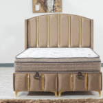 Lit coffre Atlanta + 2 Oreillers + 1 Couette + 1 Parure OFFERT